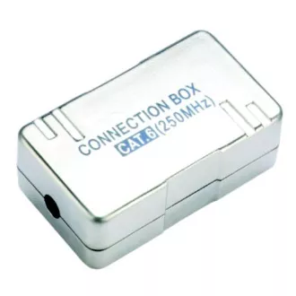DATACOM Spojovací BOX STP CAT6 (2* zářez. pole) Silver DATACOM Spojovací BOX STP CAT6 (2* zářez. pole) Silver