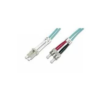 Optický patch kabel duplex LC-ST 50/125 MM 5m OM3 Optický patch kabel duplex LC-ST 50/125 MM 5m OM3