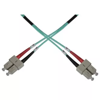 Optický patch kabel duplex SC-SC 50/125 MM 5m OM3 Optický patch kabel duplex SC-SC 50/125 MM 5m OM3