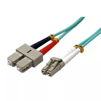 Optický patch cord Duplex LC-SC 50/125 1m MM OM4 Optický patch cord Duplex LC-SC 50/125 1m MM OM4