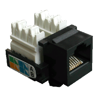 DATACOM Keystone cat5E black UTP DATACOM Keystone cat5E black UTP