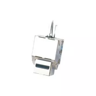 DATACOM Keystone cat5E silver STP dual-mini
