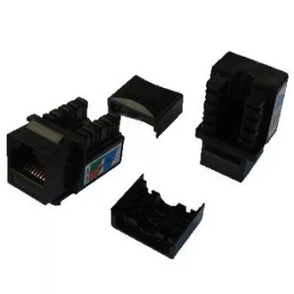 DATACOM Keystone UTP Cat5e samozářezový MINI černý DATACOM Keystone UTP Cat5e samozářezový MINI černý