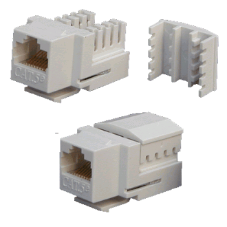 DATACOM Keystone UTP RJ45 Cat5E Dual MINI bílý DATACOM Keystone UTP RJ45 Cat5E Dual MINI bílý