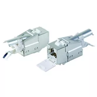 DATACOM STP Keystone 10G RJ45 CAT6A Silver DATACOM STP Keystone 10G RJ45 CAT6A Silver