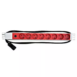 Napájecí panel PDU 19",8xČSN,1xC14,10A,1U,kabel 2m Napájecí panel PDU 19",8xČSN,1xC14,10A,1U,kabel 2m