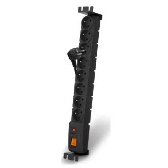 19" napáj.panel ACAR S8/3m 8x220V Black+přep.ochr.10A 19" napáj.panel ACAR S8/3m 8x220V Black+přep.ochr.10A