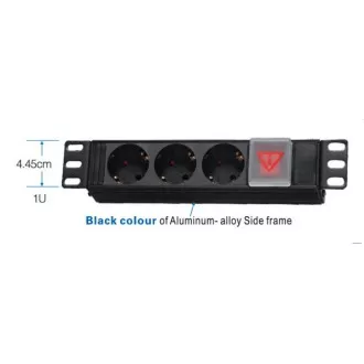 10" napájecí panel OC 3x230V-2m PPO Black 10" napájecí panel OC 3x230V-2m PPO Black