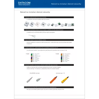 DATACOM UTP dvojzásuvka pod omítku 45 st.- Cat5e DATACOM UTP dvojzásuvka pod omítku 45 st.- Cat5e