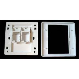 WALL plate SA s rámečkem pro 2keystone (80 x 80) WALL plate SA s rámečkem pro 2keystone (80 x 80)