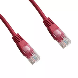 DATACOM patch cord UTP cat5e 1M červený DATACOM patch cord UTP cat5e 1M červený