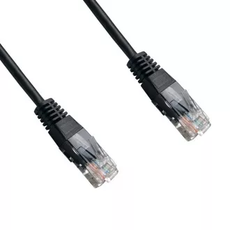 DATACOM patch cord UTP cat5e 5M černý DATACOM patch cord UTP cat5e 5M černý