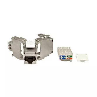 Keystone modul RJ45 stíněný, 10 Gb, třída Ea, 4PPoE Keystone modul RJ45 stíněný, 10 Gb, třída Ea, 4PPoE