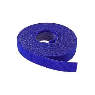 Vazací páska na suchý zip, 16 mm, 4 m, modrá Vazací páska na suchý zip, 16 mm, 4 m, modrá