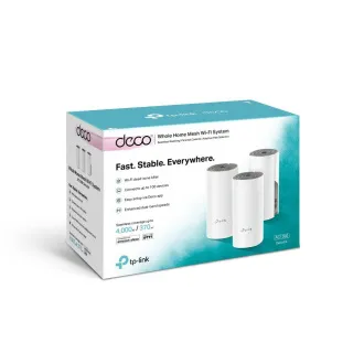 TP-Link AC1200 Whole-home Mesh WiFi System Deco E4(3-pack), 2x10/100 RJ45 TP-Link AC1200 Whole-home Mesh WiFi System Deco E4(3-pack), 2x10/100 RJ45