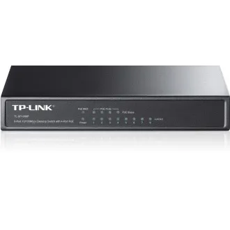 TP-Link TL-SF1008P 8x10/100 (4xPOE) 66W Desktop kovový CCTV Switch TP-Link TL-SF1008P 8x10/100 (4xPOE) 66W Desktop kovový CCTV Switch
