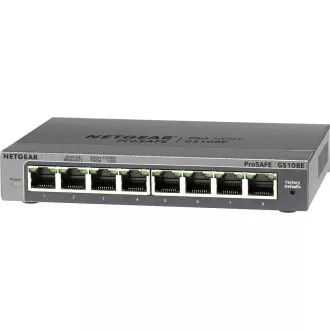 NETGEAR 8PT GIGABIT PLUS SWITCH, GS108E NETGEAR 8PT GIGABIT PLUS SWITCH, GS108E