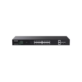 Tenda TEG1120P-16-150W PoE+ Gigabit switch 16x 1Gb/s PoE+ 802.3af/at + 2x SFP + 2x RJ45, 135W, Rack Tenda TEG1120P-16-150W PoE+ Gigabit switch 16x 1Gb/s PoE+ 802.3af/at + 2x SFP + 2x RJ45, 135W, Rack