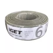 Instalační kabel iGET CAT6 UTP PVC Eca 100m/box, kabel drát, s třídou reakce na oheň Eca