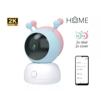 iGET HOME Camera CS2 Baby - WiFi 2K IP kamera a chůvička, noční vidění, audio, 2x obal, teplota iGET HOME Camera CS2 Baby - WiFi 2K IP kamera a chůvička, noční vidění, audio, 2x obal, teplota