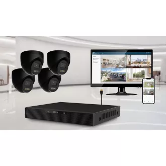 iGET HOME N85P4 - kamerový NVR PoE set 3K rozlišení, 8CH NVR + 4x kamera se zvukem, IR a LED iGET HOME N85P4 - kamerový NVR PoE set 3K rozlišení, 8CH NVR + 4x kamera se zvukem, IR a LED
