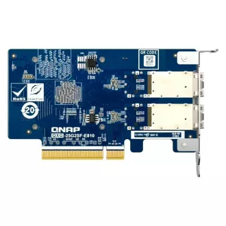 QNAP QXG-25G2SF-E810 - 2x 25GbE SFP28,PCIe Gen3 x8 QNAP QXG-25G2SF-E810 - 2x 25GbE SFP28,PCIe Gen3 x8