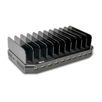 USB nabíjecí stanice s úložným prostorem, výstup 10x 12V, 8A, 96W, napájecí kabel Schuko USB nabíjecí stanice s úložným prostorem, výstup 10x 12V, 8A, 96W, napájecí kabel Schuko
