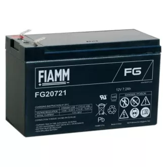 Fiamm olověná baterie FG20721 12V/7,2Ah Faston F1 4,8mm Fiamm olověná baterie FG20721 12V/7,2Ah Faston F1 4,8mm
