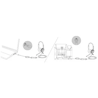 Yealink UH34 Dual náhlavní souprava na obě uši s USB konektorem Yealink UH34 Dual náhlavní souprava na obě uši s USB konektorem