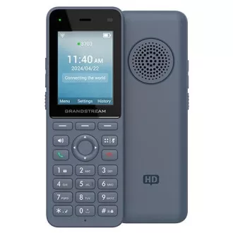 Grandstream WP826 SIP WiFi telefon, 2,4" bar. displ., 3 SIP úč., BT, USB-C Grandstream WP826 SIP WiFi telefon, 2,4" bar. displ., 3 SIP úč., BT, USB-C