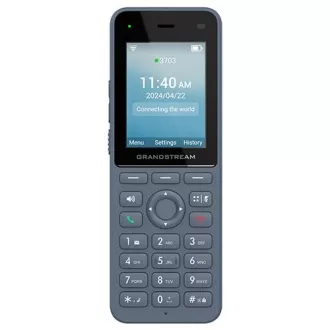 Grandstream WP826 SIP WiFi telefon, 2,4" bar. displ., 3 SIP úč., BT, USB-C Grandstream WP826 SIP WiFi telefon, 2,4" bar. displ., 3 SIP úč., BT, USB-C