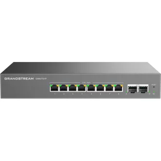 Grandstream GWN7721P L2 Lite managed switch, 8x 2.5GbE RJ45, 2x 10G SFP+, PoE/PoE+ Grandstream GWN7721P L2 Lite managed switch, 8x 2.5GbE RJ45, 2x 10G SFP+, PoE/PoE+