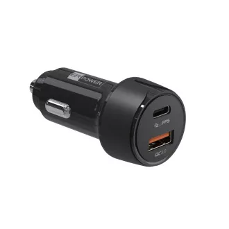 ER POWER 30W PD USB-C/USB-A autonabíječka, černá ER POWER 30W PD USB-C/USB-A autonabíječka, černá