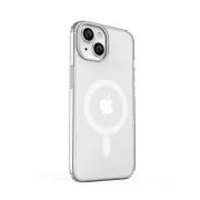 ER POWER Silikonový kryt CARNEVAL SNAP pro iPhone 14 s MagSafe - bílá