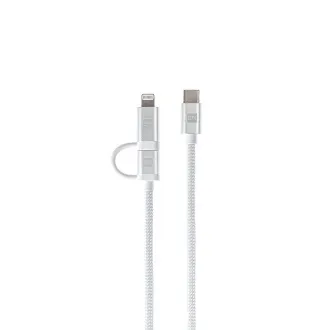 ER POWER Dual Cable USB-C C/L Mfi 100cm white ER POWER Dual Cable USB-C C/L Mfi 100cm white