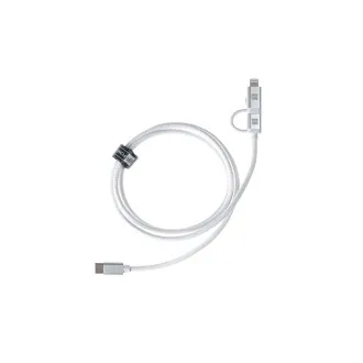 ER POWER Dual Cable USB-C C/L Mfi 100cm white ER POWER Dual Cable USB-C C/L Mfi 100cm white
