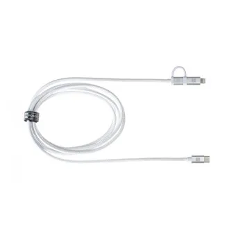 ER POWER Dual Cable USB-C C/L Mfi 100cm white ER POWER Dual Cable USB-C C/L Mfi 100cm white