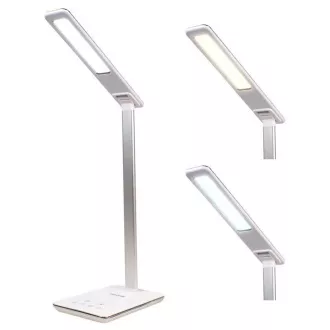 Stolní LED lampička Huslog bílá s bezdrátovou nabíječkou Stolní LED lampička Huslog bílá s bezdrátovou nabíječkou
