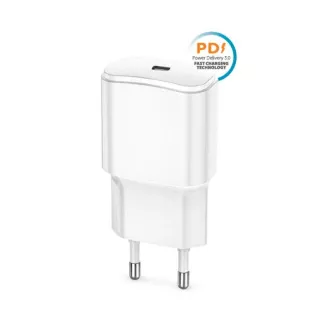 Rychlonabíječka do sítě Forever TC-01 PD 1x USB-C 20W bílá Rychlonabíječka do sítě Forever TC-01 PD 1x USB-C 20W bílá