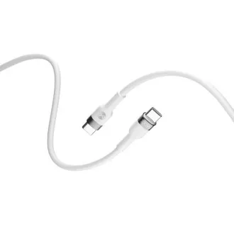 Datový kabel Forever Flexible USB-C/USB-C 2m 100W bílý Datový kabel Forever Flexible USB-C/USB-C 2m 100W bílý