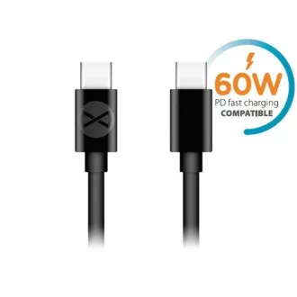 Datový kabel Forever USB-C/USB-C 1m 3A černý Datový kabel Forever USB-C/USB-C 1m 3A černý
