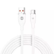 Datový kabel Forever USB/USB-C 1m 66W bílý