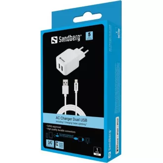 Sandberg AC Charger EU Lightning 2.4A Sandberg AC Charger EU Lightning 2.4A