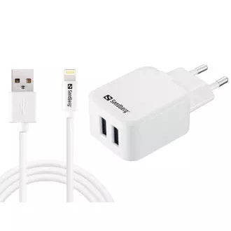 Sandberg AC Charger EU Lightning 2.4A Sandberg AC Charger EU Lightning 2.4A