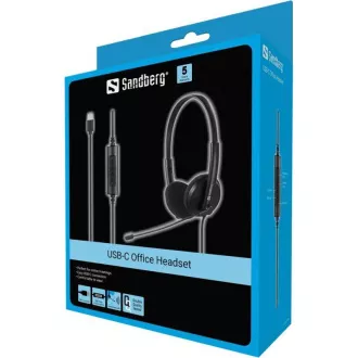 Sandberg PC sluchátka USB-C Office Headset Sandberg PC sluchátka USB-C Office Headset
