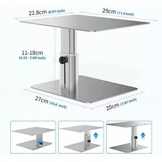 Nillkin HighDesk Adjustable Monitor Stand Silver Nillkin HighDesk Adjustable Monitor Stand Silver