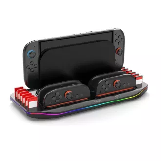 iPega SW2210 Multifunkční Nabíjecí RGB Stojan pro Nintendo Switch 2 Black iPega SW2210 Multifunkční Nabíjecí RGB Stojan pro Nintendo Switch 2 Black