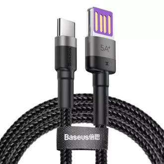 Baseus CATKLF-PG1 Cafule Quick Charging Datový Kabel USB Double Sided to USB 40W 1m Gray/Black Baseus CATKLF-PG1 Cafule Quick Charging Datový Kabel USB Double Sided to USB 40W 1m Gray/Black