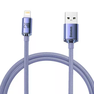 Baseus CAJY000005 Crystal Shine Series Datový Kabel USB - Lightning 20W 1,2m Purple Baseus CAJY000005 Crystal Shine Series Datový Kabel USB - Lightning 20W 1,2m Purple