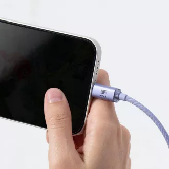 Baseus CAJY000005 Crystal Shine Series Datový Kabel USB - Lightning 20W 1,2m Purple Baseus CAJY000005 Crystal Shine Series Datový Kabel USB - Lightning 20W 1,2m Purple